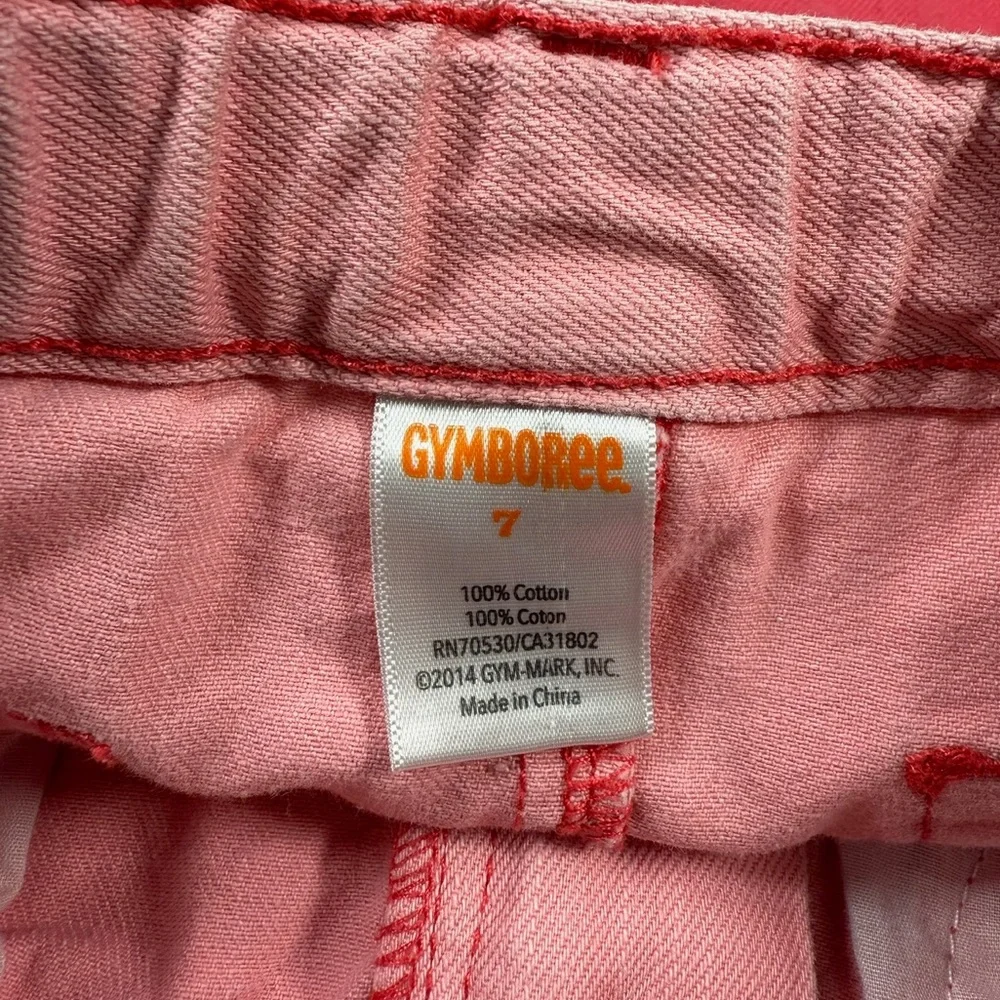 GYMBOREE‎ Girls Ombre Denim Skirt Size 7 Pink Classic Preppy Casual